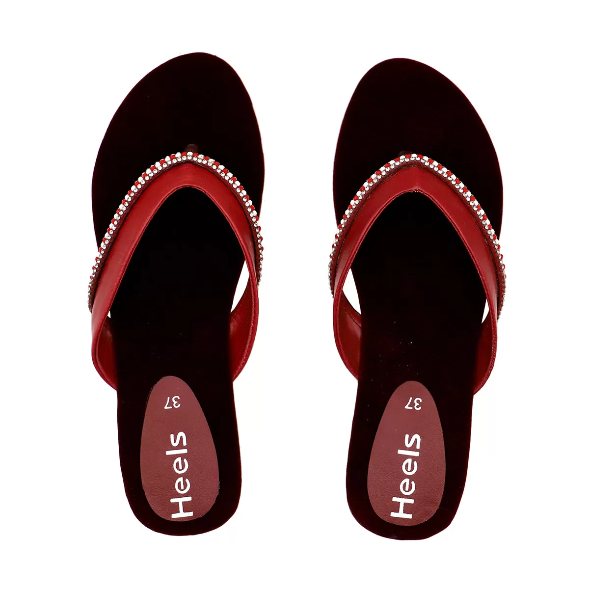 Maroon Casual Chappal 000359