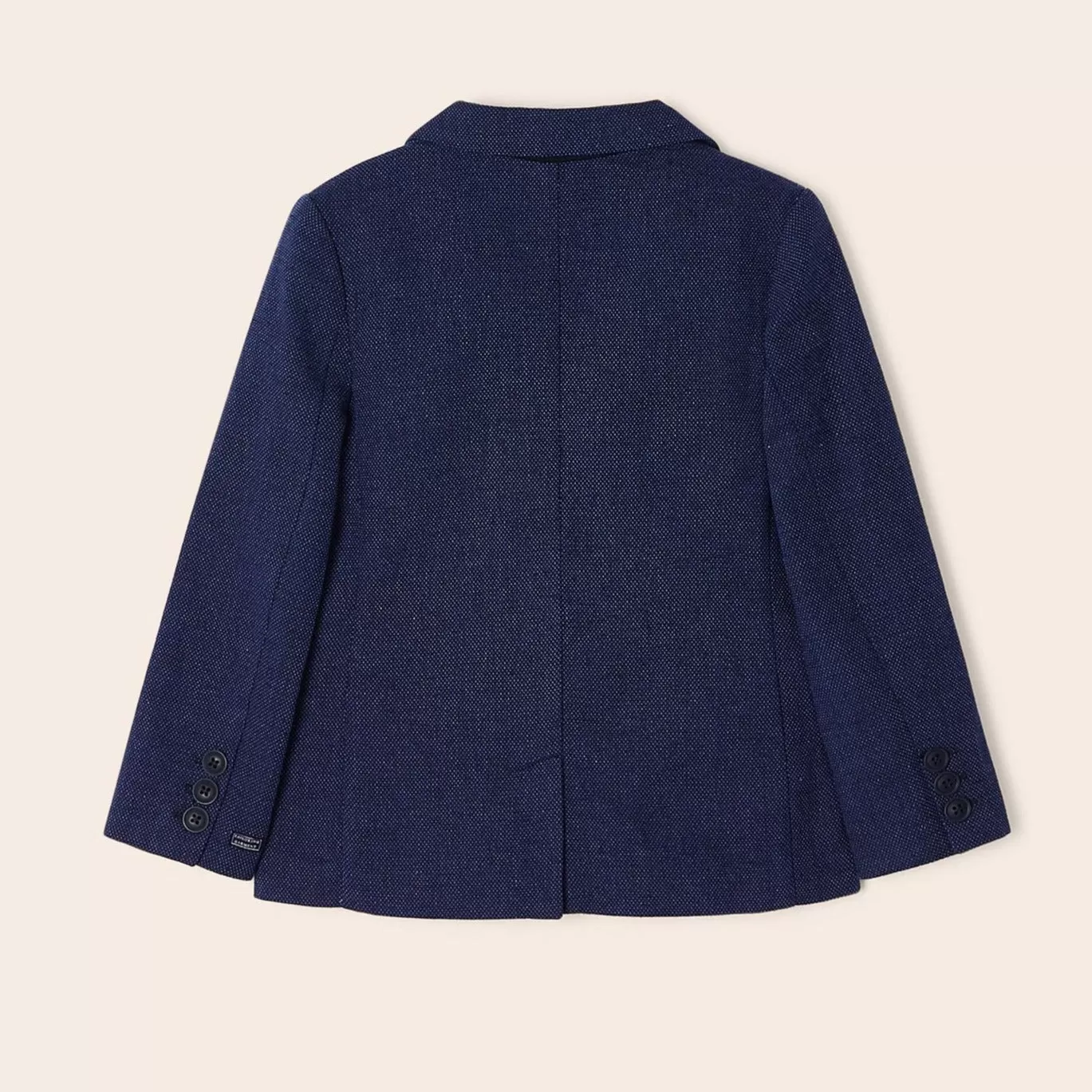 Mayoral Mini Navy Tailored Linen Jacket_3452-42