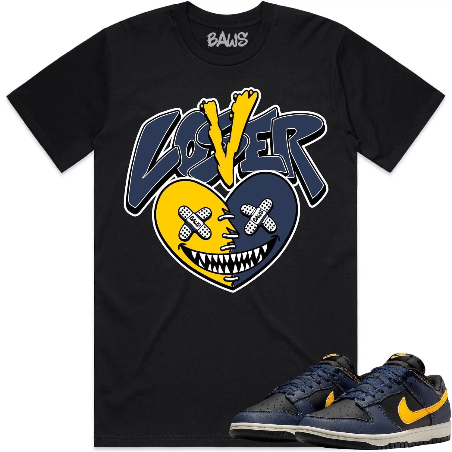 Michigan Vintage Dunks Shirt to Match - MICHIGAN LOVER LOSER BAWS