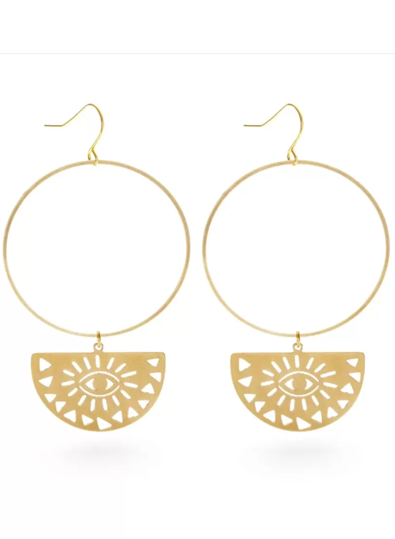 Mind's Eye Hoops Dangle Earrings