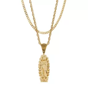 Mister Guadalupe Gold Necklace