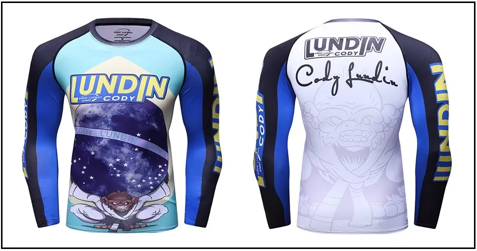 Monkey Compression 'Ordem E Progresso' Elite Long Sleeve Rashguard