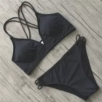 Neues sexy Wickel-String-Push-Up-Bikini-Set