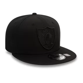 NEW ERA Las Vegas Raiders Monochrome Black 9FIFTY Snapback Cap