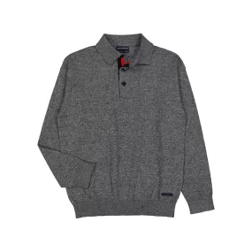 Nukutavake Grey Polo Sweater_7383-24