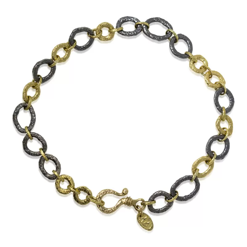 Open pebble Link Bracelet-Medium