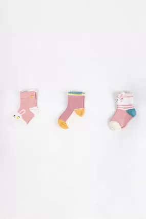 pair of girls cotton socks