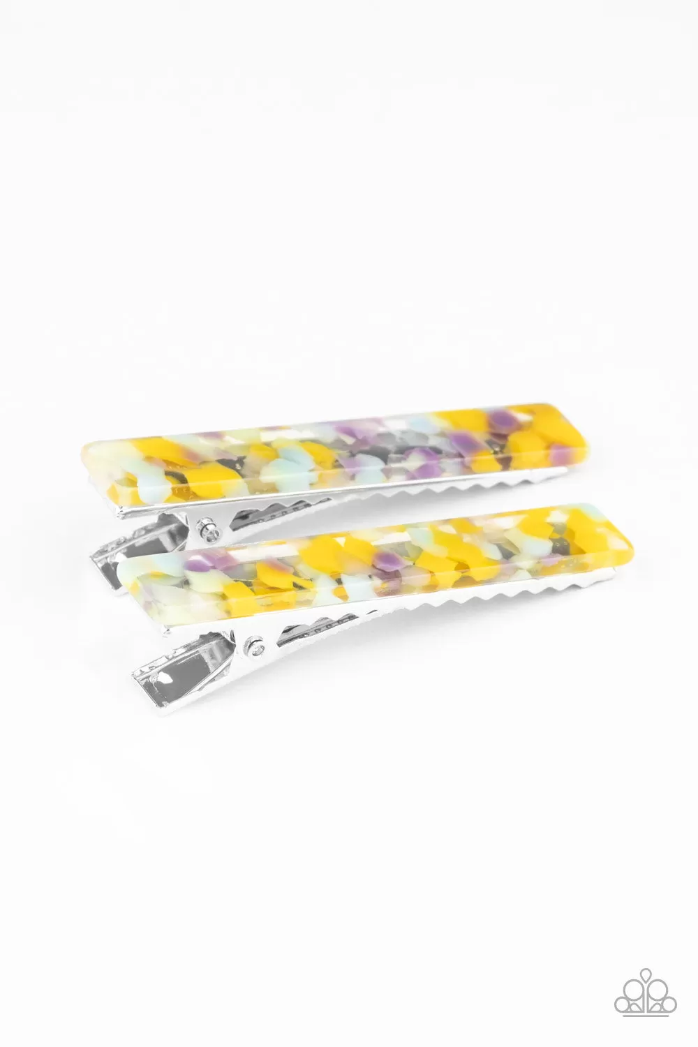 Paparazzi Accessories - Get Outta HAIR! #HB7 Bin 1 - Yellow Multi Hair Accessories