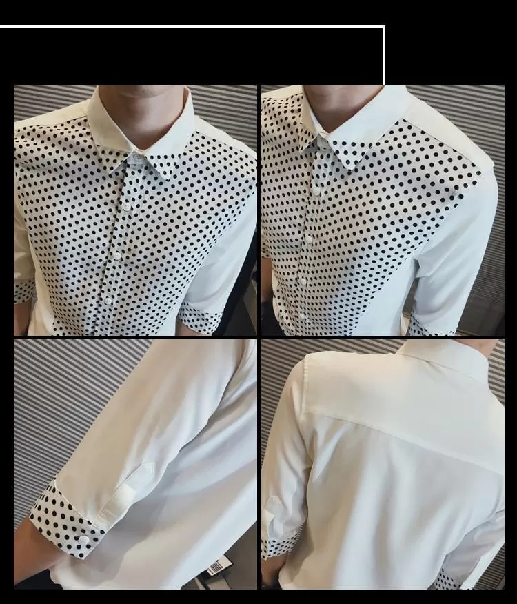 Polka Dots Casual Shirt For Men