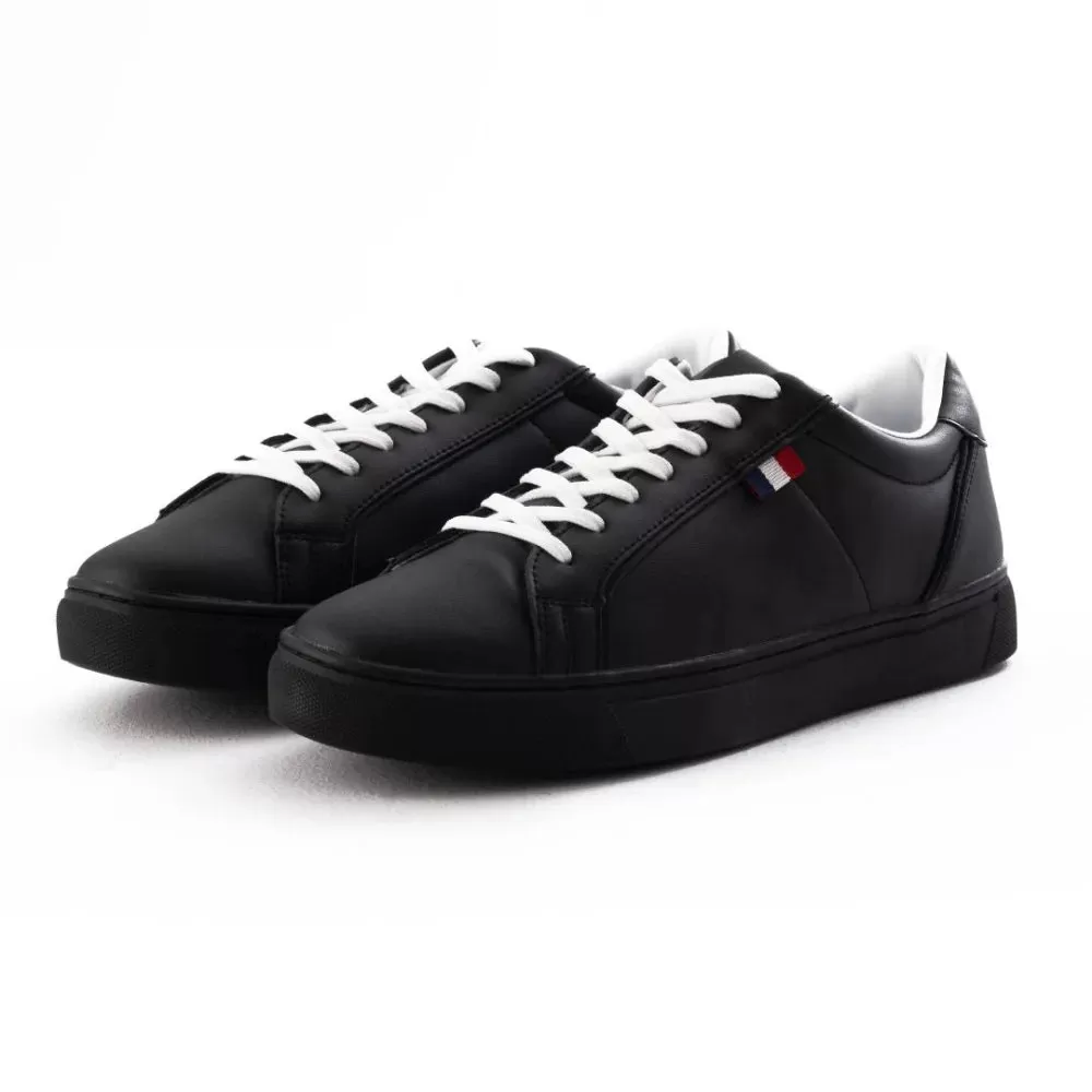 Pull & Bear Flag Lace-up Trainers - BLK