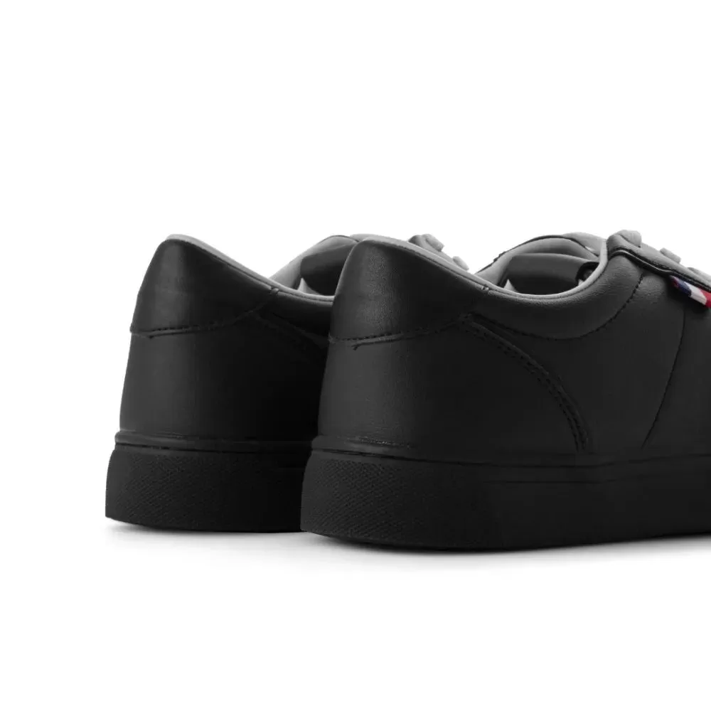 Pull & Bear Flag Lace-up Trainers - BLK