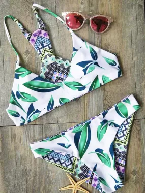 Push Up Reversible Two Pieces Bikini Sets