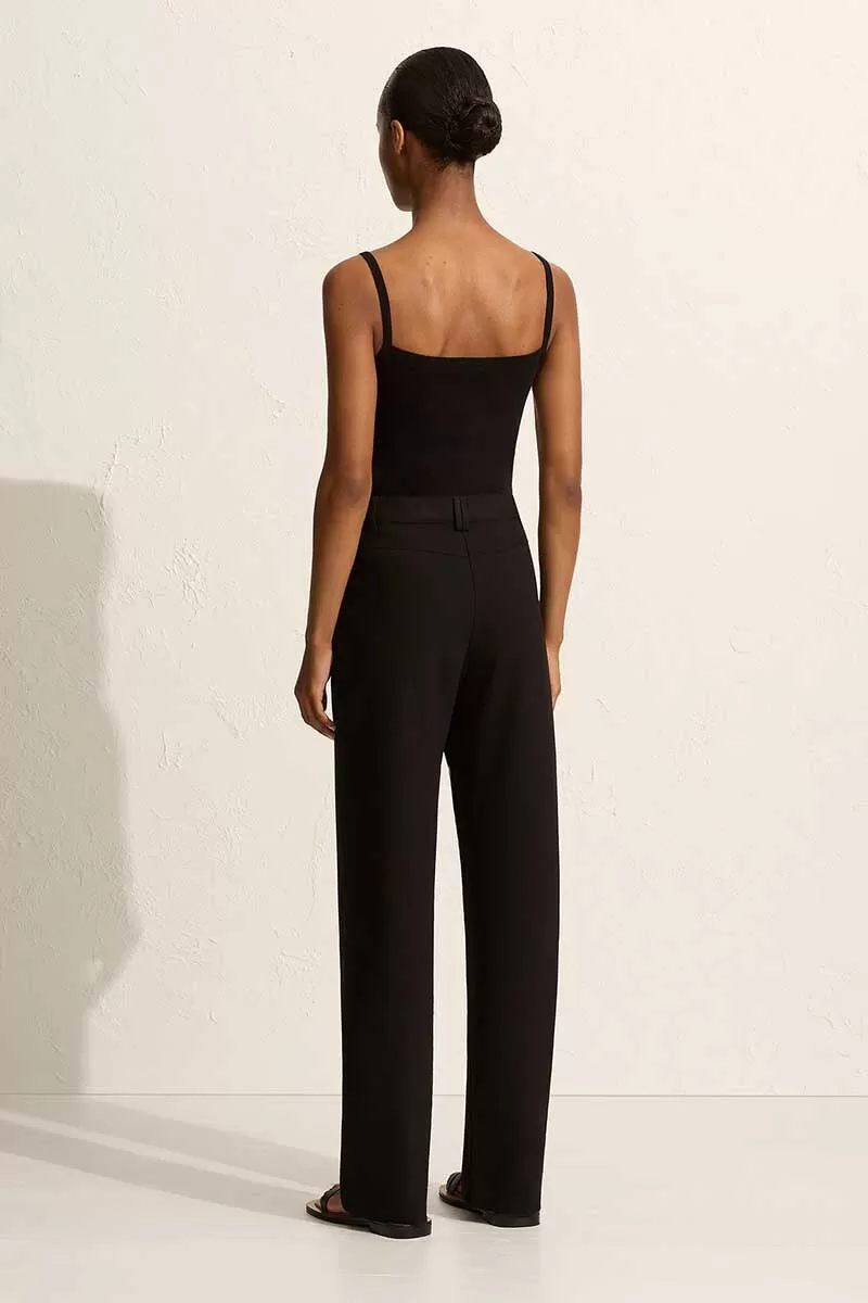 RELAXED CREPE PANT-BLACK