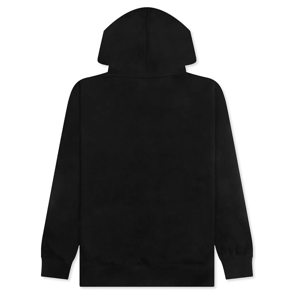 Rhinestone Impact Hoodie - Black