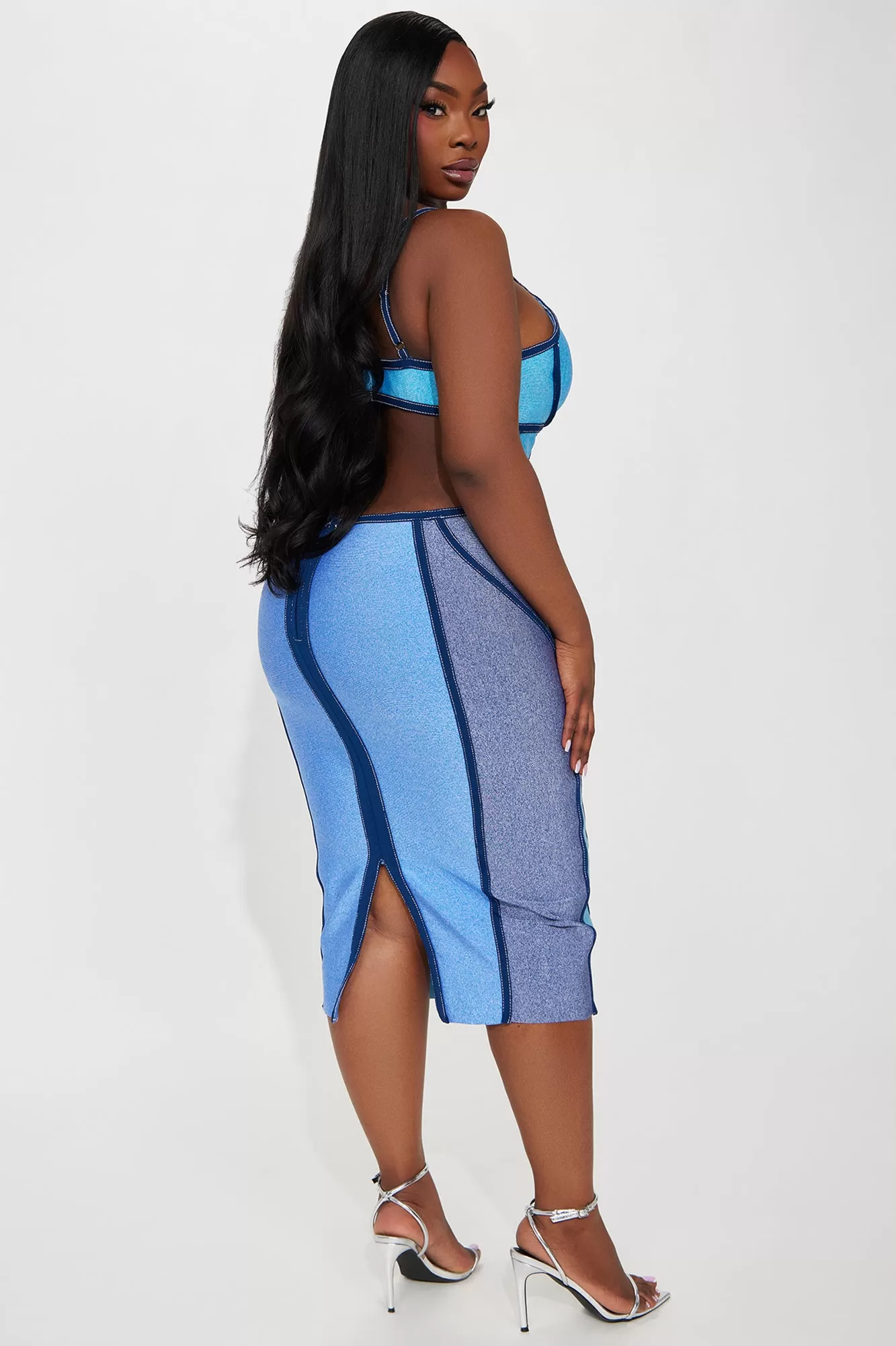 Rio Living Bandage Midi Dress - Blue