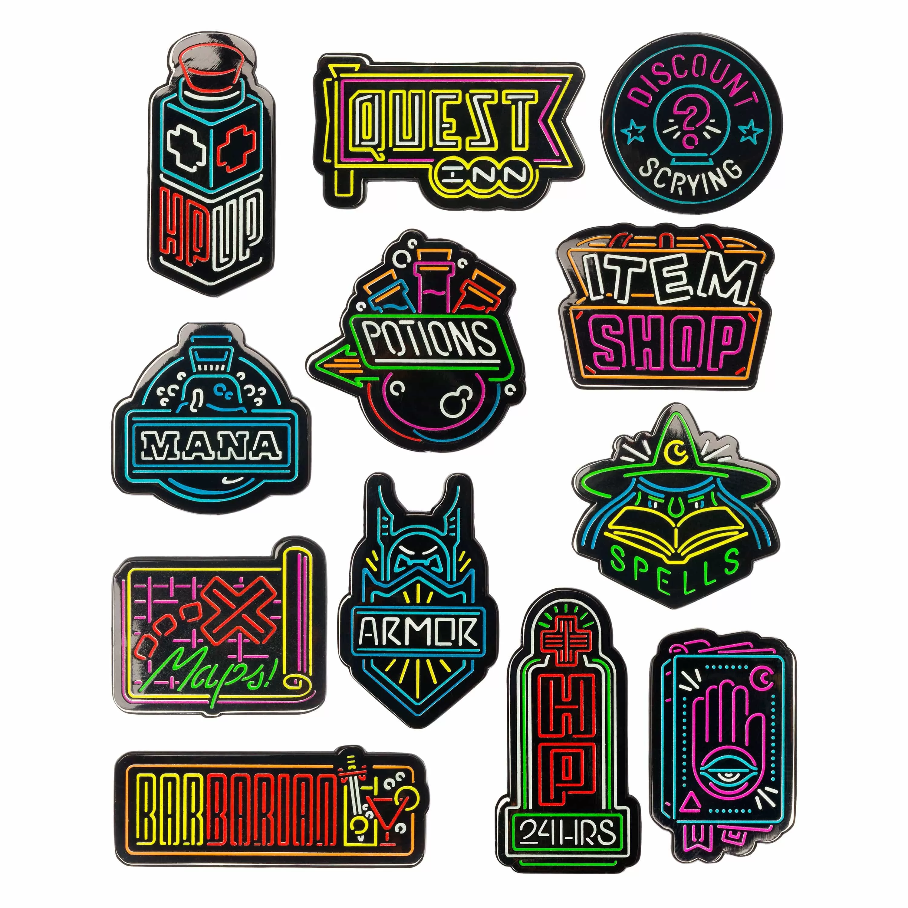 Sanshee - Blind Bag Neon RPG Pins - Series 1