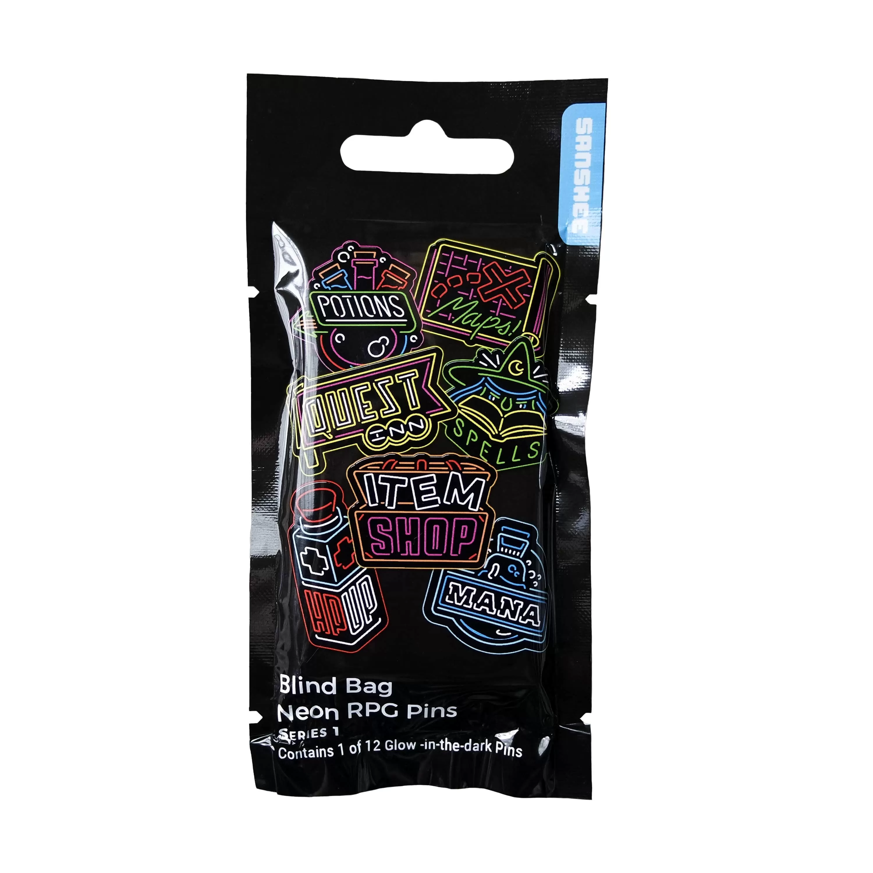 Sanshee - Blind Bag Neon RPG Pins - Series 1