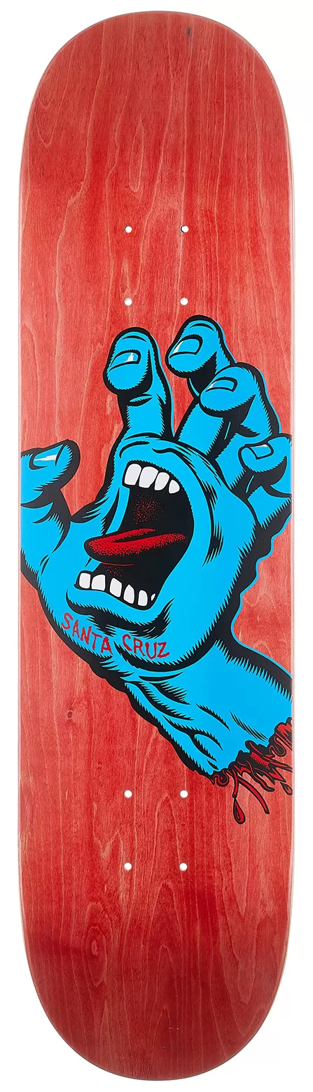 SANTA CRUZ DECK SCREAMING HAND 8.0 X 31.6