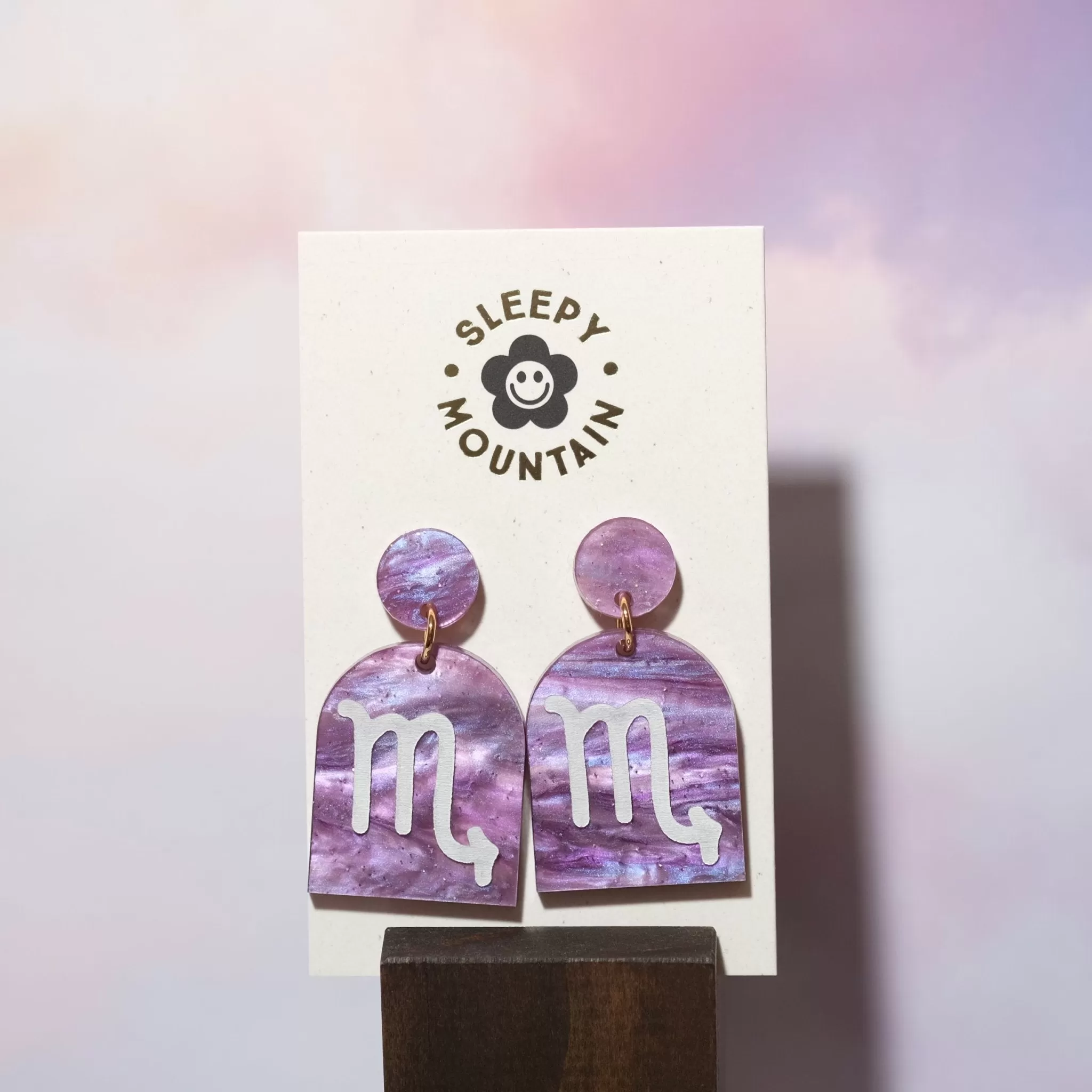 Scorpio Zodiac Earrings