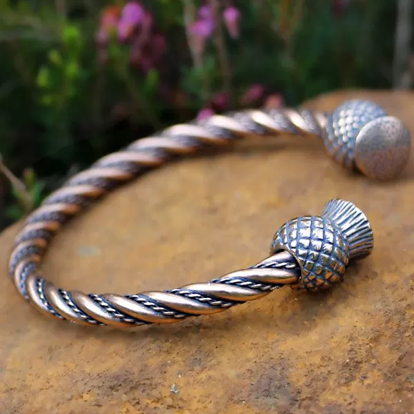 Scottish Thistle Bracelet - Bronze