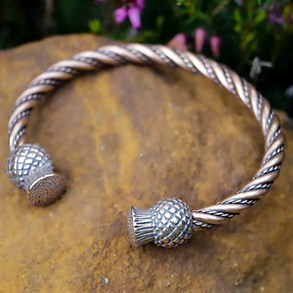 Scottish Thistle Bracelet - Bronze