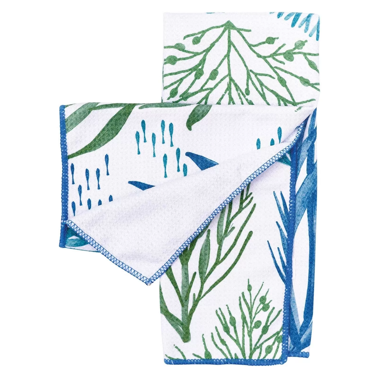 Sea Kelp Blu Kitchen Tea Towel