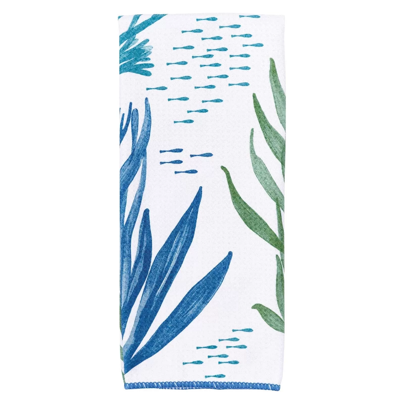 Sea Kelp Blu Kitchen Tea Towel