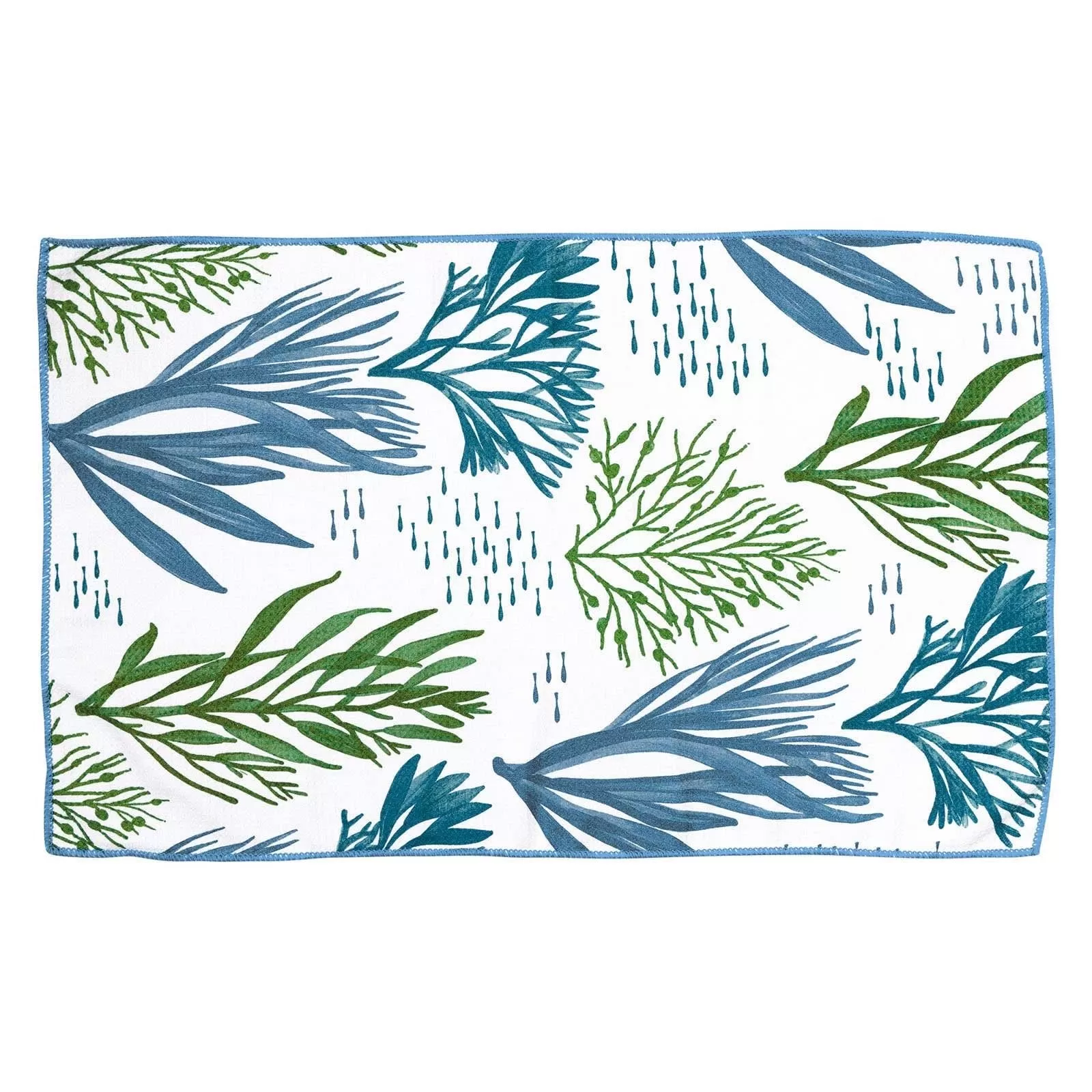 Sea Kelp Blu Kitchen Tea Towel