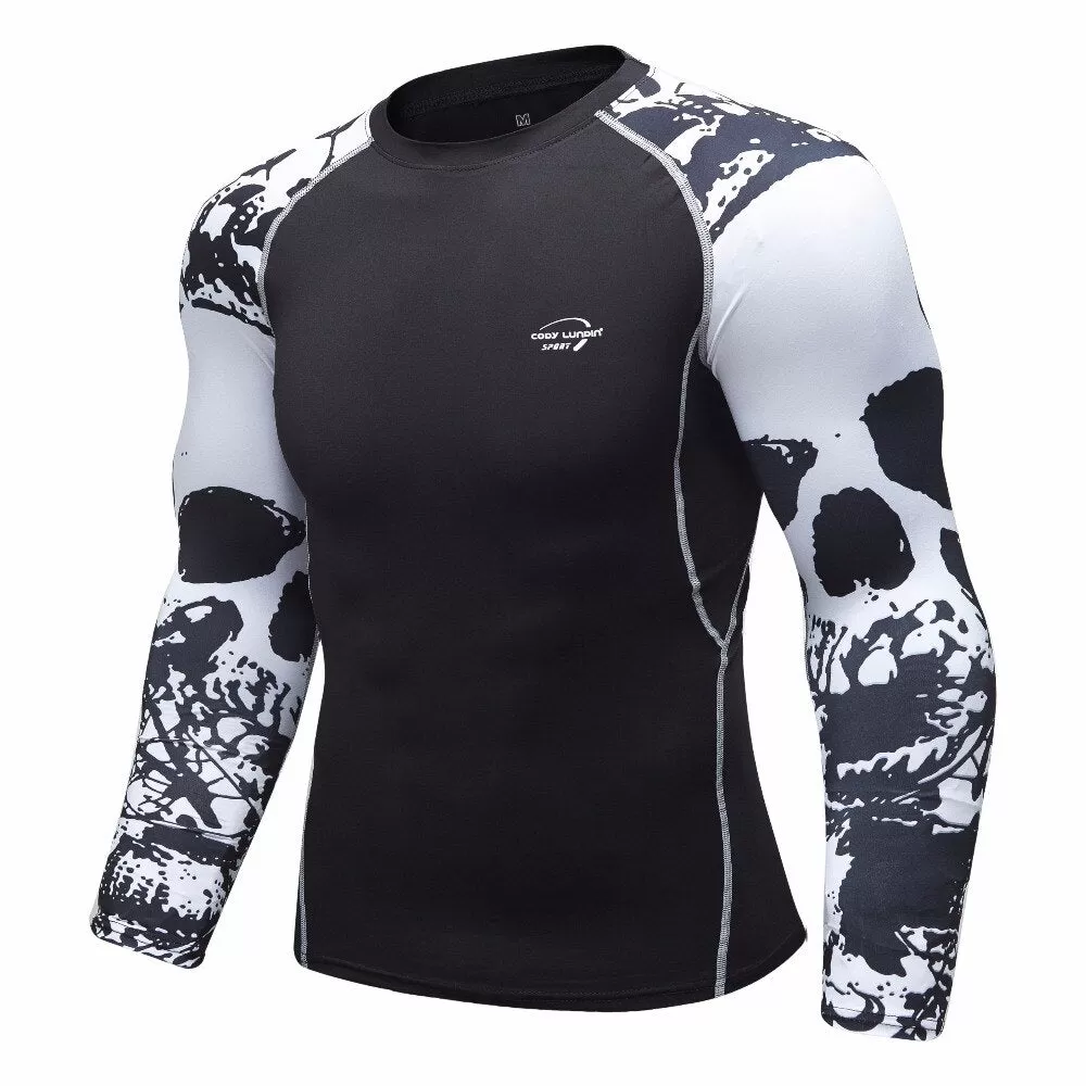 Skull Compression 'Catacombs' Elite Long Sleeve Rashguard