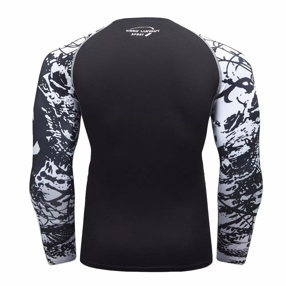 Skull Compression 'Catacombs' Elite Long Sleeve Rashguard