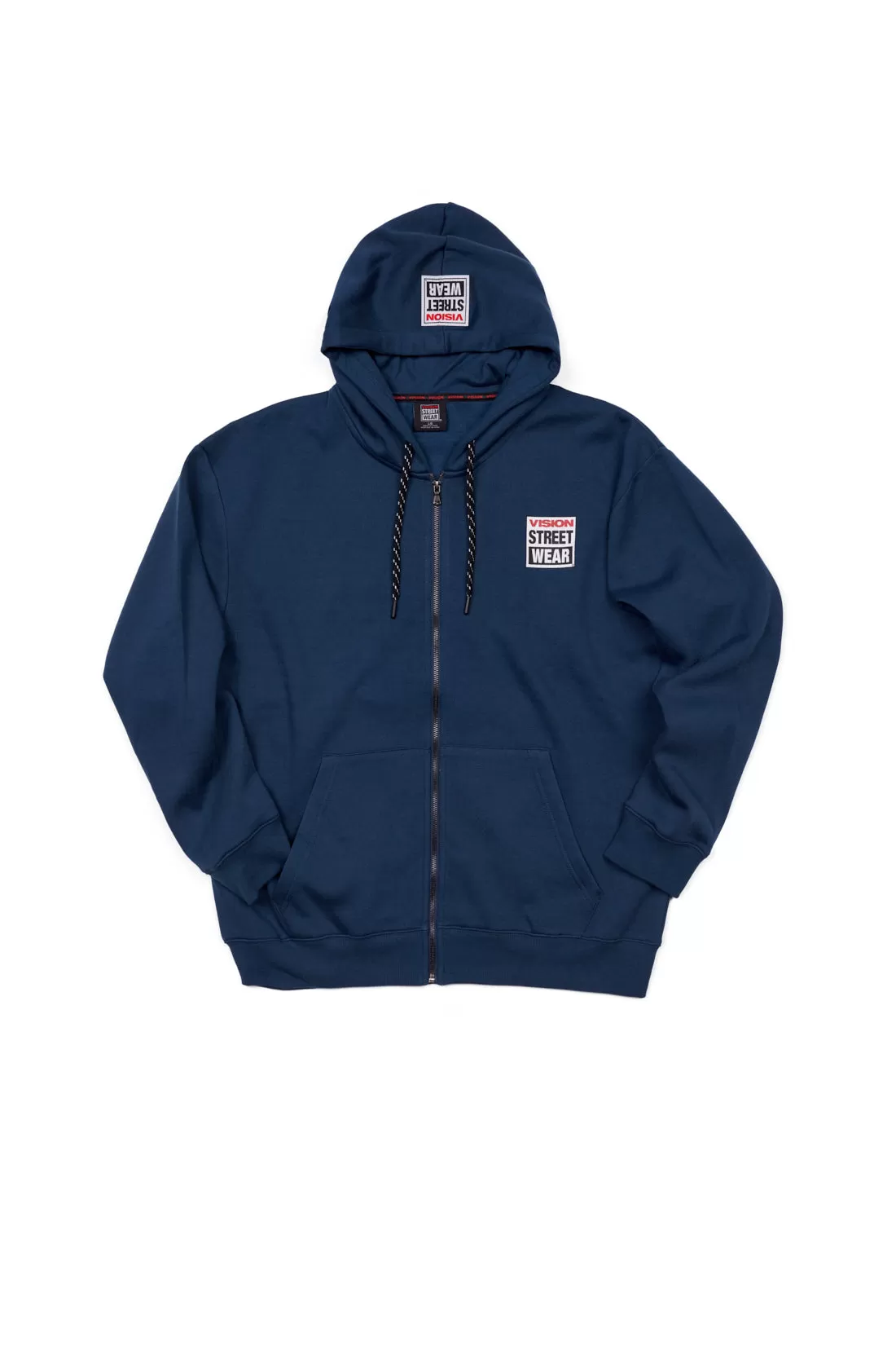 Small Logo Print Hoodie - Navy