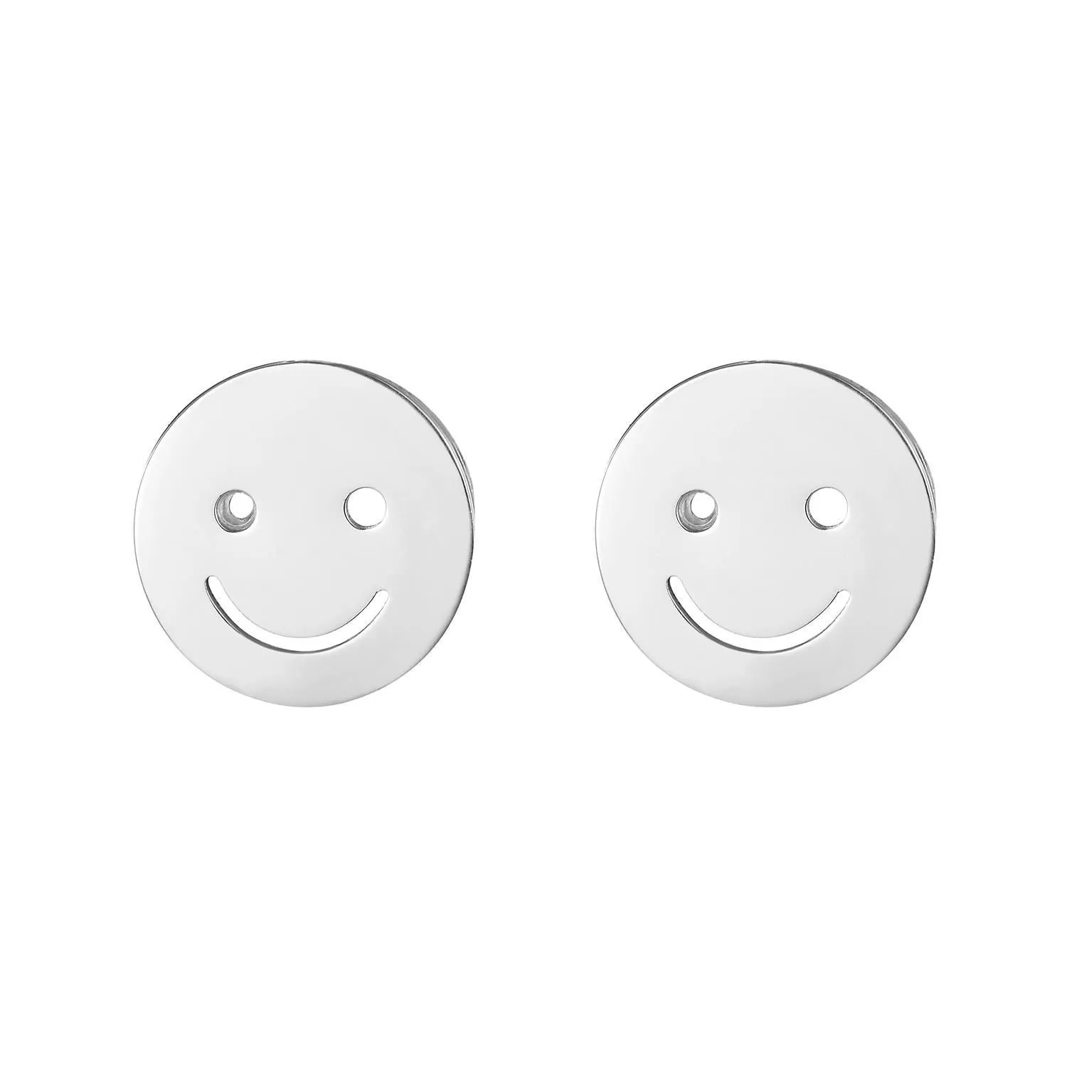 Smiley,  Butterfly and Heart Set of Stud Earrings