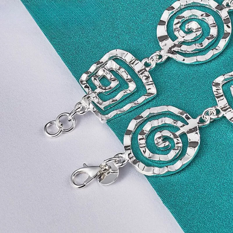 Sterling Silver Swirl Bracelet