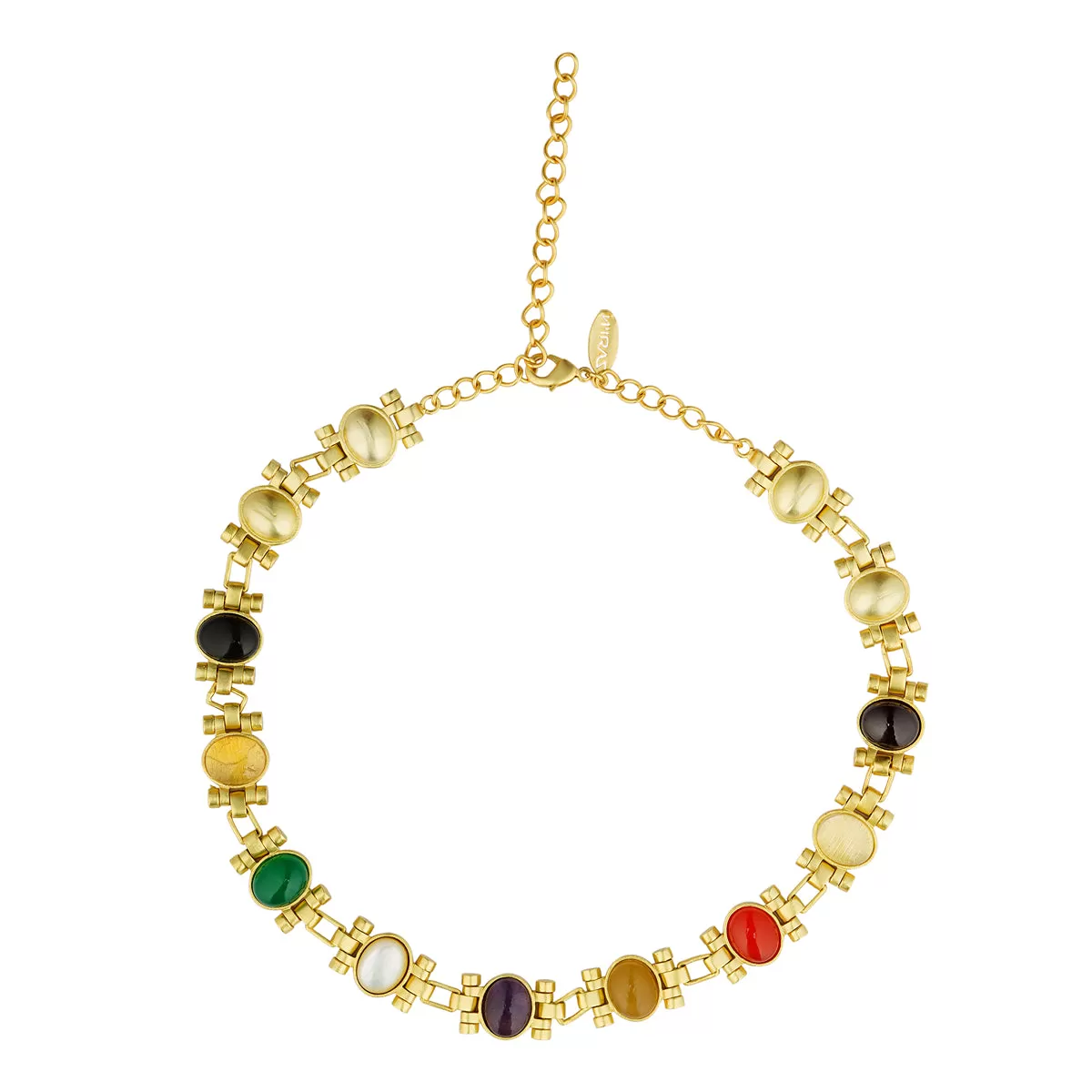 Style in Colour Navratna Necklace