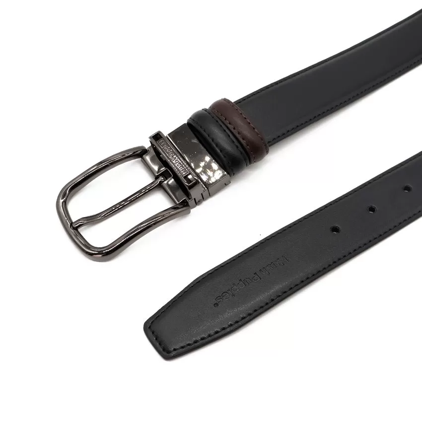 Talon Pin Clip Reversible Men's Belt - Black & Dark  Brown