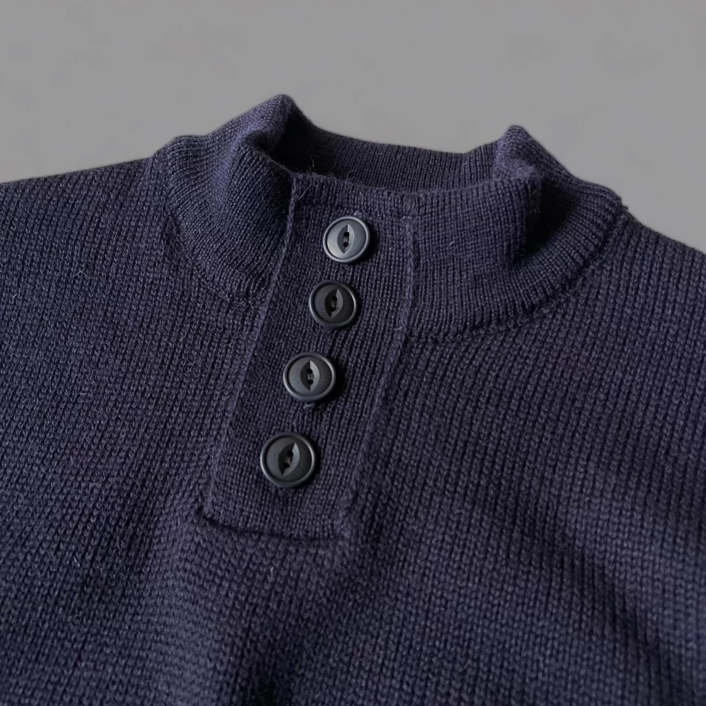 THE BRIG BUTTON FRONT - NAVY