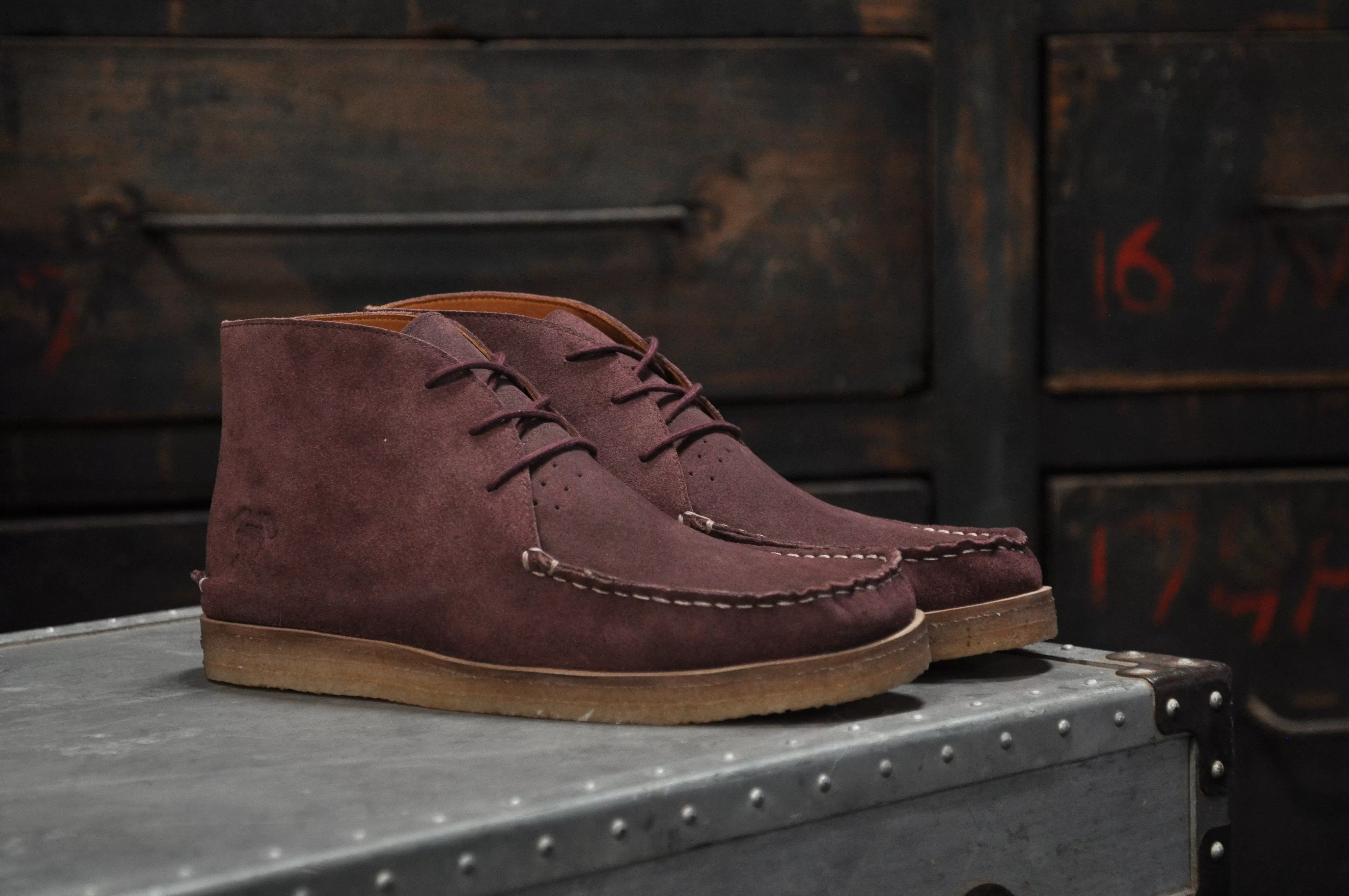 The Wallace Men's Lace-Up Boot Wine