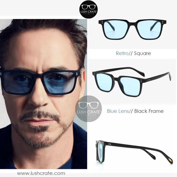 Tony Stark Iron Man Square Polarized Sunglasses