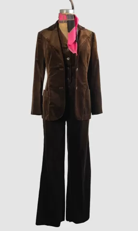 VELVET CRUSH 70s SIR For Her Pant Suit  Small Medium