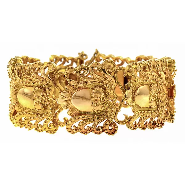 Vintage Gold Link Bracelet