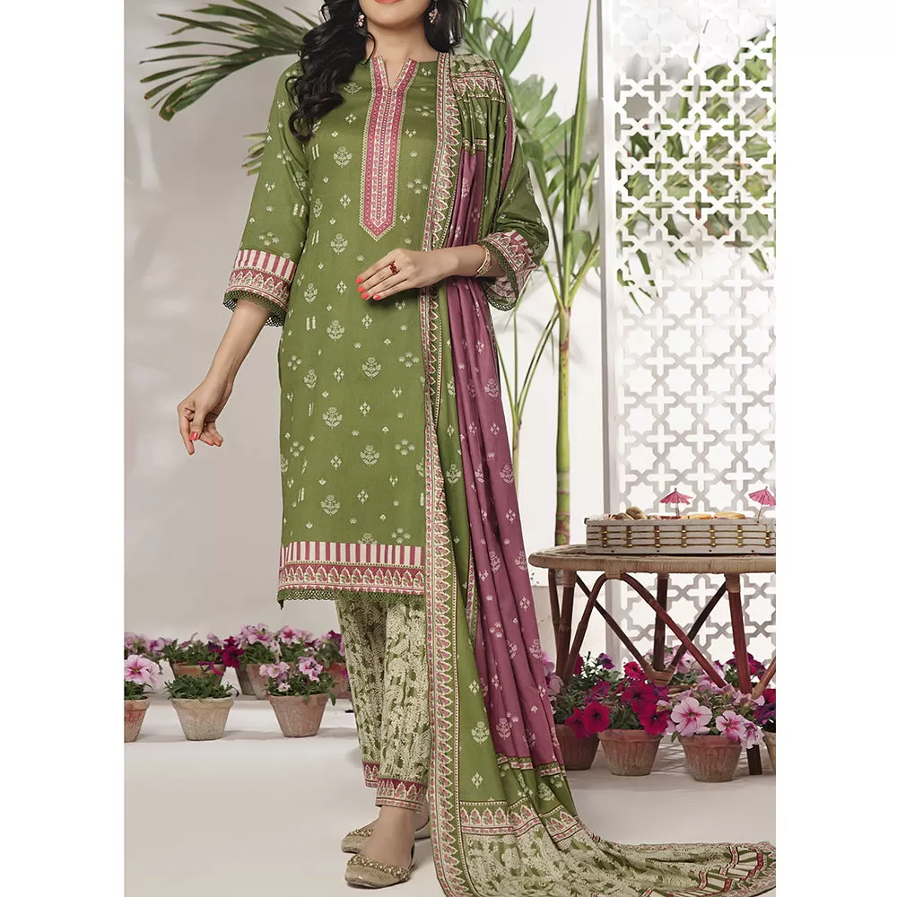 VS  Daman Printed Lawn Suit Unstitched 3Pcs V-2 - 921 - A