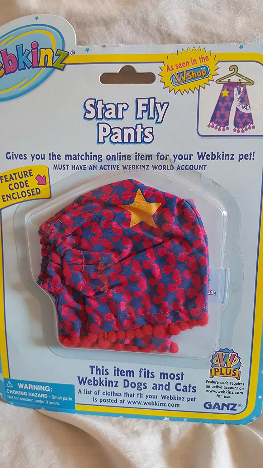 Webkinz Clothing Star Fly Pants