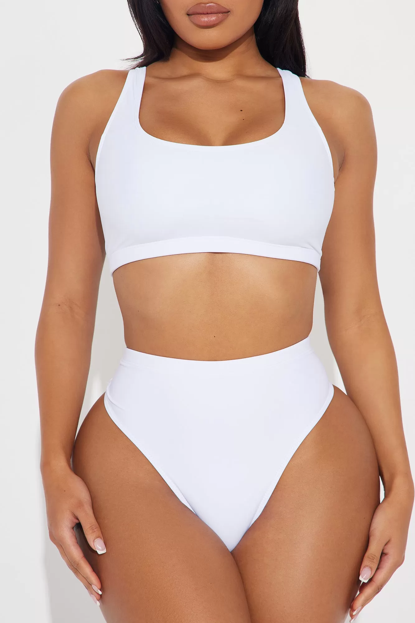 Won't Play You 2 Piece Bikini - White