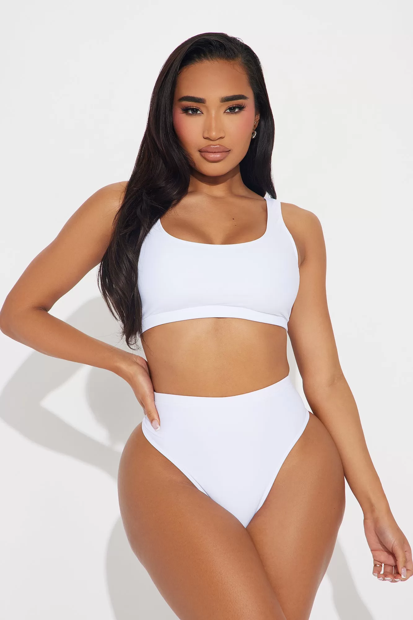 Won't Play You 2 Piece Bikini - White