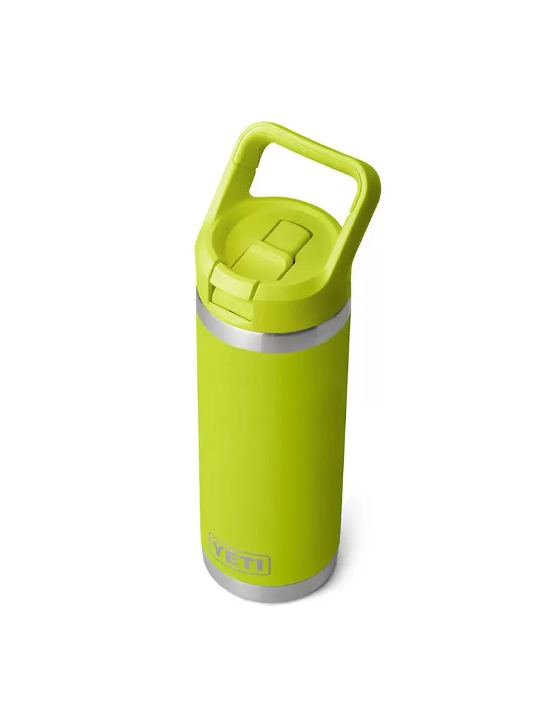 YETI Rambler 18oz Bottle w/ Straw Cap Chartreuse