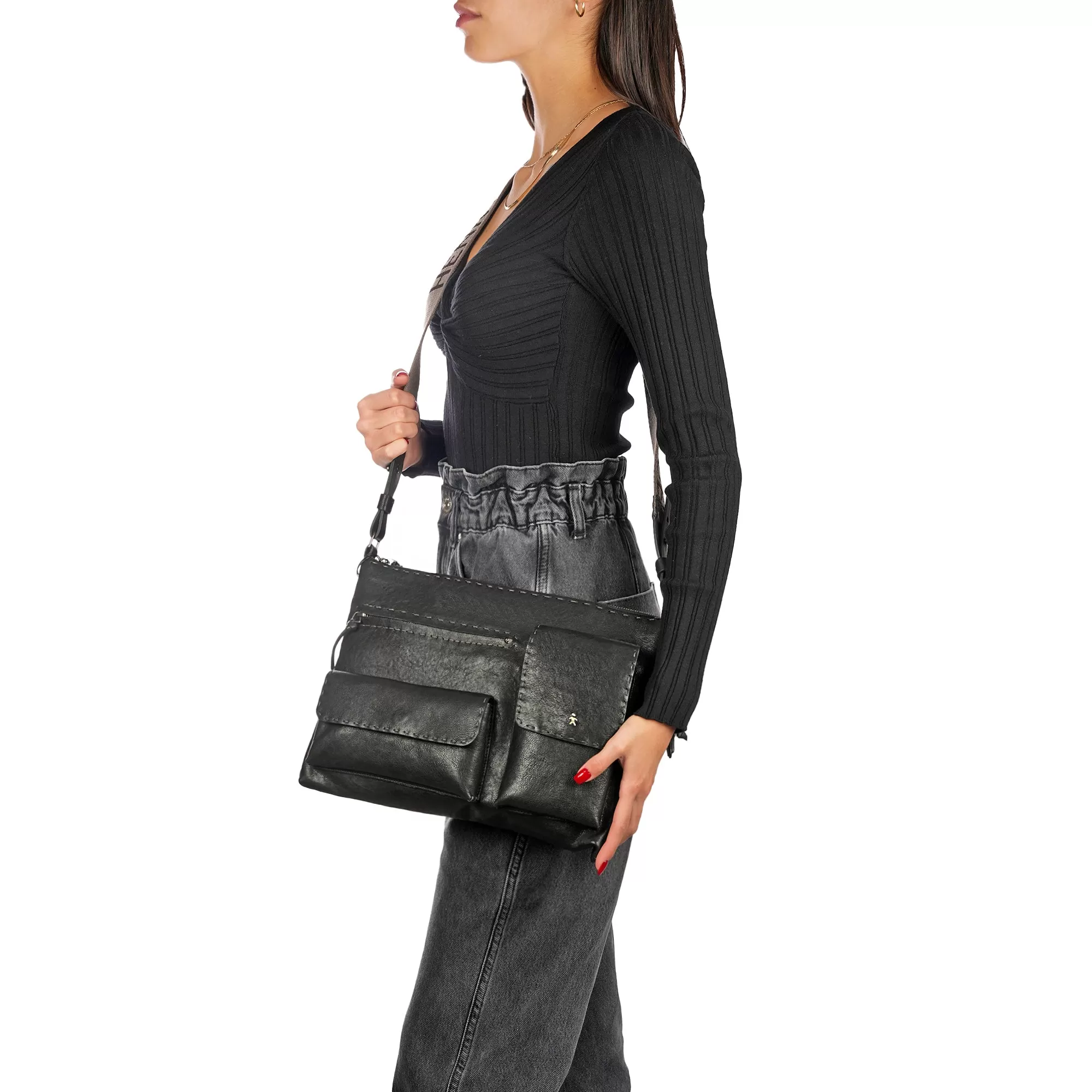 Zip Clutch Multi M Old Iron Black